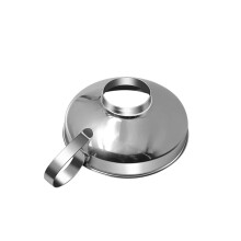 Stainless Steel Wide Mouth Canning Funnel for Salad Dressing, Liquid Hopper Filter, S-10.5 cm, Kitchen Tool
