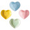 4pcs Ceramic Seasoning Plates Heart Shaped Condiment Bowls 11