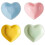 4pcs Ceramic Seasoning Plates Heart Shaped Condiment Bowls 1
