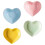 4pcs Ceramic Seasoning Plates Heart Shaped Condiment Bowls 6