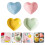 4pcs Ceramic Seasoning Plates Heart Shaped Condiment Bowls 5