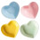 4pcs Ceramic Seasoning Plates Heart Shaped Condiment Bowls 9