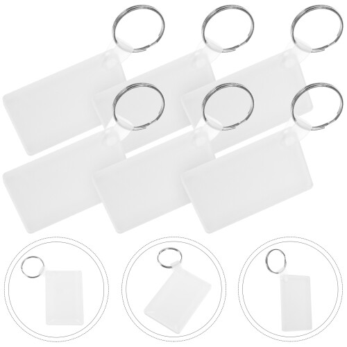6pcs Heat Transfer Sublimation Keychain Blanks For Accessories 2