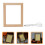 Solid Wood Photo Frame 23.00x17.00x1.80cm Light Brown 10