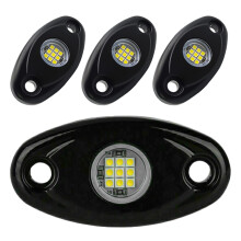 Black Led Kit For Cars Reliable Design Easy Install 4pcs
