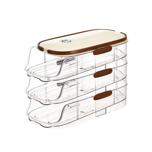 Refrigerator Egg Basket Clear Visibility ABS Egg Storage Container for Easy Access Refrigerator Organization Type 2