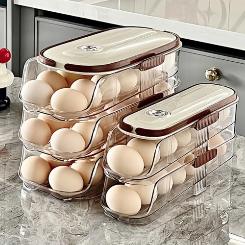 Refrigerator Egg Basket Clear Visibility ABS Egg Storage Container for Easy Access Refrigerator Organization Type 2 2