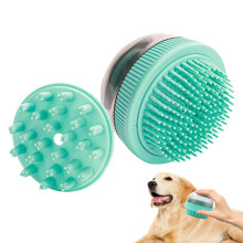 Dematting Comb for Dogs, Soft Spaceship Shape Hair Brush, Blue, Large Opening for Loose Undercoat and Mats