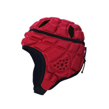 Soft Helmet Rugby Helmet Padded Headguard Red Head Protector for Youth and Adult Football Size L Scrum Cap