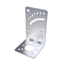 Antenna Pole Mount Bracket for Wireless WiFi Bridge, Outdoor Roof and Wall Holder, Durable Steel, Model 1