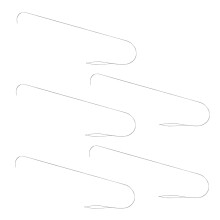 5pcs Large Eye Curved Beading Needle for Jewelry Crafting Bead