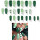 Medium Press on Nail In Green Shamrock Pattern Acrylic Stick on 6