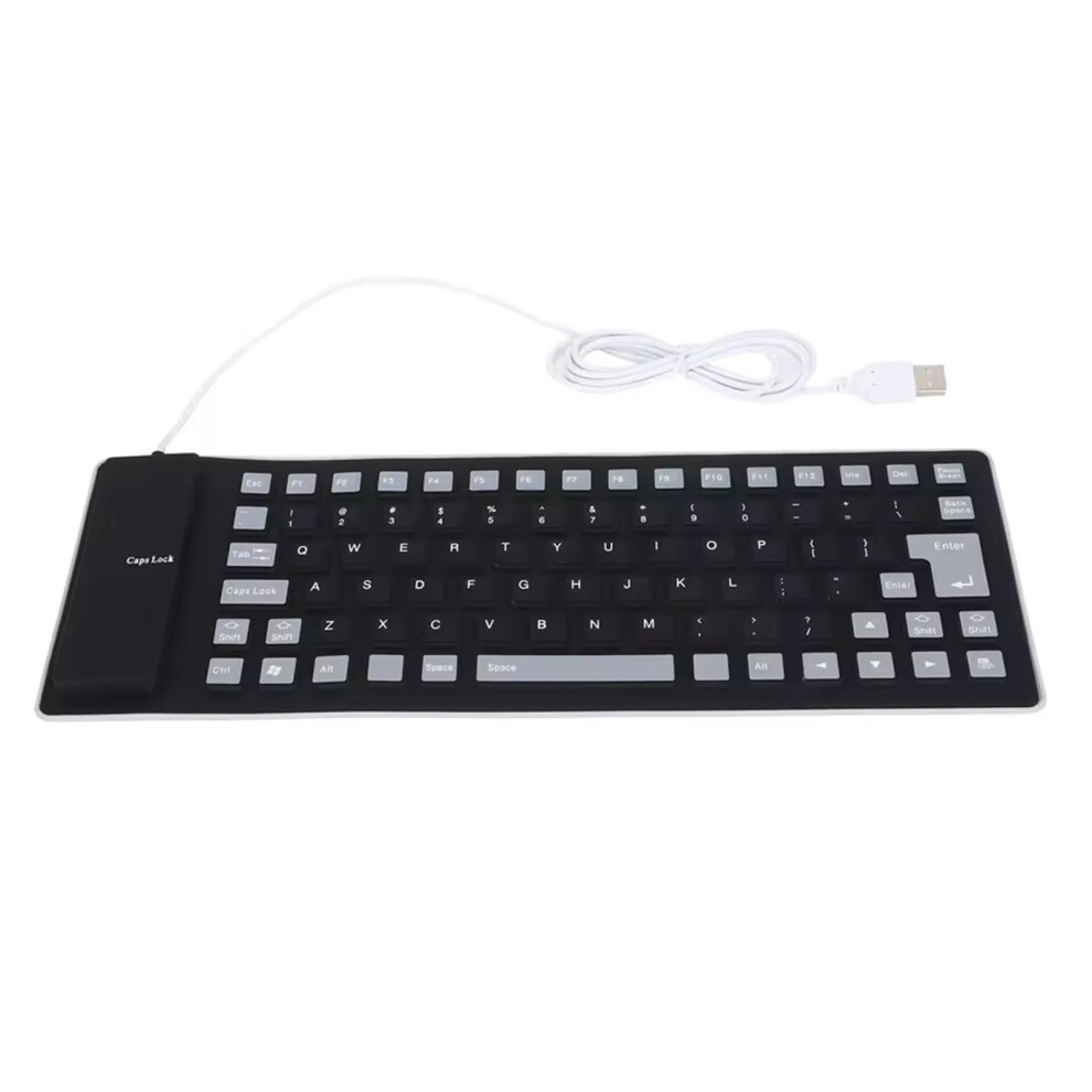Usb Wireds Silicone Keyboards 85Keys Foldable Flexible Silents 7627000028044