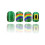 24x Saint Patricks Day Press On Nail Rainbow Lip Print False 4