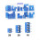 50 Pieces 5.0mm PCB Mount Screw Terminal Blocks Blue for Easy Installation in Electronics Projects and Devices 2