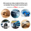 Schwarz Solar TPMS 4-Sensor LCD 400mAh 0-116psi IP68 4