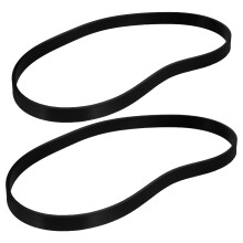 2 Pcs Saw Wheel Rubber Belt 20.50x20.50x1.27cm Black