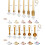 6-Piece Stainless Steel Measuring Spoons, Rainbow-Colored Set 9