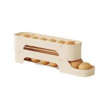 Rolling Egg Dispenser for Refrigerator | Easy-Access Non-Slip Storage Organizer | Ventilated Baking Supplies for Fridge Door