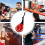 Speed Training Kickboxing Pad - Durable Martial Arts Shield with Shock Absorbing Foam, Secure Grip Handle, Red 5