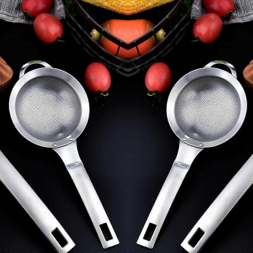 Stainless Steel Soy Milk Filter - Multi-Purpose Kitchen Ladle (Single Unit) 2