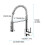 Monobloc Kitchen Sink Mixer Tap with Pull Out Hose Spray Single Lever 2