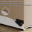 100cm Cutable Draught Excluder for Doors, PVC Double-Sided Draft Stopper, Noise Blocker, Grey, Fits 3.5-5cm Width 4