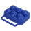 6 Egg Carton, 6 Count Blue ABS Plastic Egg Storage Container with Grid for Half Dozen Eggs 1