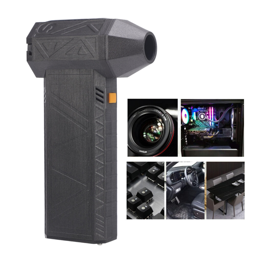 Mini Cordless Air Duster 180000Rpm 3-Speed Turbo Blower For Car & Home Gray 8471348549216