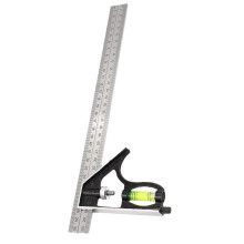 300mm Adjustable Engineer Combination Try Square Set Right Angle Ruler Measuring Tool for Precision Layout and Alignment