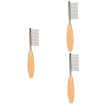 3pcs Dog Hair Comb Set Dematting Brushes for Dogs Portable Grooming Tools with Dual-Sided Stainless Steel Design