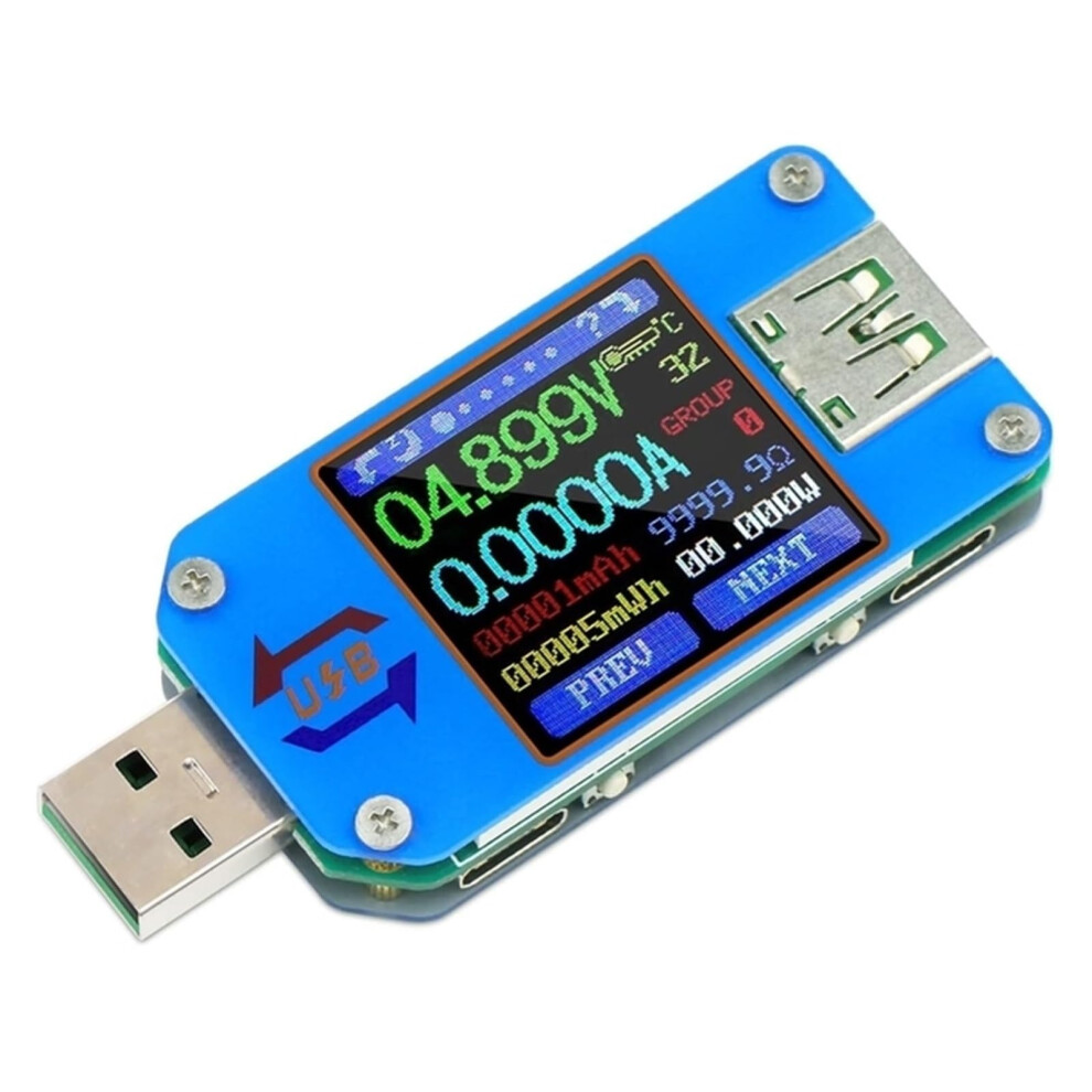 Um25 Usb 2.0 Type-C Lcd Voltmeter Ammeter Battery Charge Tester With App Communication For Voltage And Current Measurement 9084446829952