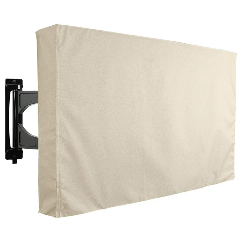 Outdoor Tv Cover Waterproof Weatherproof Cover For 50-52 Inch Tvs, General Furniture Protection For Patio And Garden Beige 9084446830163