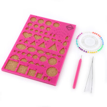 DIY Paper Craft Template Board Tweezer Pins