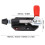 Push-Pull-Toggle-Klemme - Gusseisen, 20 mm (0,79 in) 2