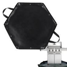 Under The Grill Mat Fire Pit Protector Fireproof BBQ Mat Large Heat Resistant Hexagonal Design 104x92CM