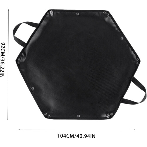 Under The Grill Mat Fire Pit Protector Fireproof BBQ Mat Large Heat Resistant Hexagonal Design 104x92CM 2
