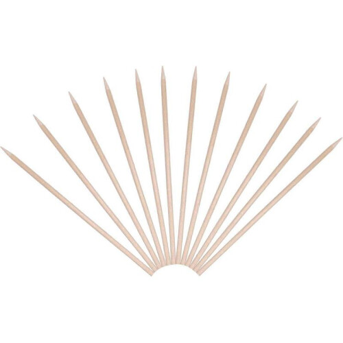 Bamboo Skewers 100-Pack | 6" 4mm Appetizer Sticks for BBQ & Crafting 2