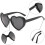 Retro Heart-Shaped Sunglasses with Polarized UV Protection 5