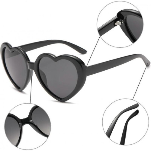 Retro Heart-Shaped Sunglasses with Polarized UV Protection 1