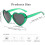 Retro Heart-Shaped Sunglasses with Polarized UV Protection 10