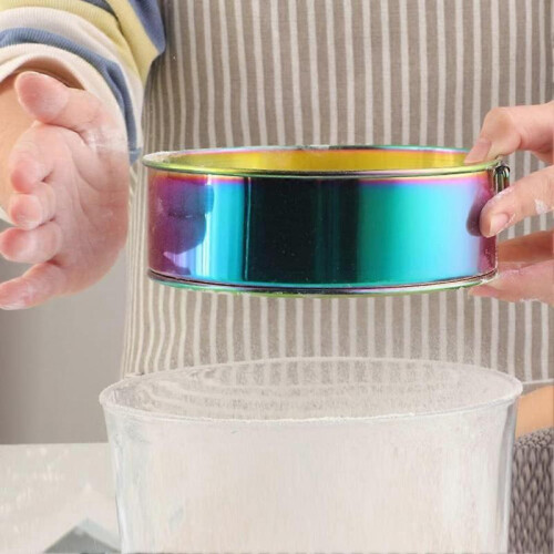 80-Mesh Stainless Steel Flour Sifter, Easy-Clean Baking Strainer 1