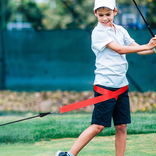 Multi-Function Golf Swing Turn Training Belt Aid, Red, Latex & Oxford 2