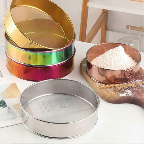 80-Mesh Stainless Steel Flour Sifter, Easy-Clean Baking Strainer 2