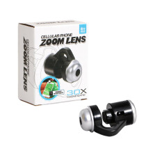 30X Microscope LED Light Magnifier Macro Lens Clip for Cell Phones, Pocket Camera Lens for Photography and Close-Up Imaging