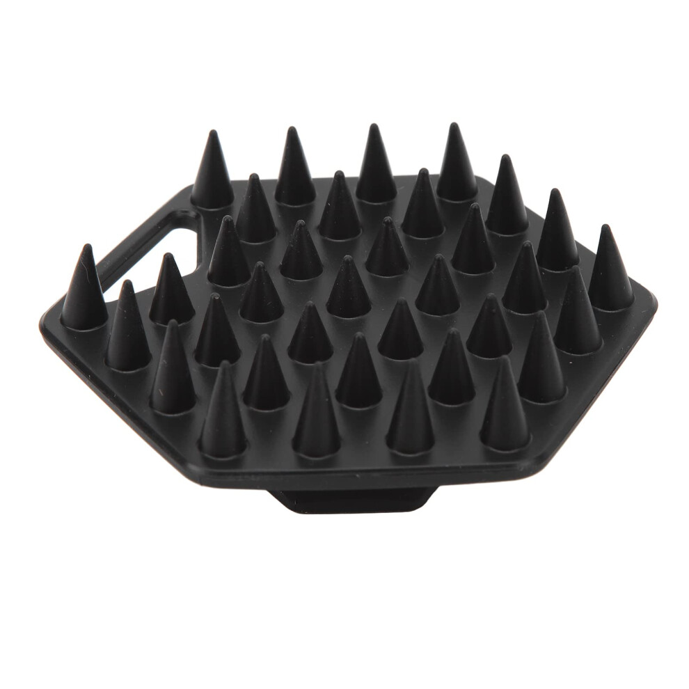 Beard Scrubber Brush Exfoliating Pore Cleaning Brush with Suction Cup for Daily Grooming - Black Color