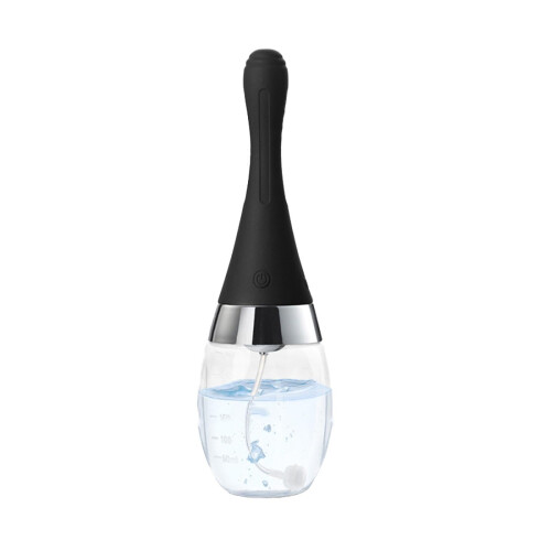 Anal Butt Plug Automatic Cleaner Silicone Rechargeable Anus Shower Washing Tool with Vibrating Function