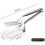 Double-Sided Stainless Steel Spatula & Clamps - BBQ Flipping Tool (Single Unit) 6