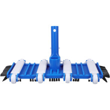 Flexible Swimming Pool Vacuum Head with Detachable Brush for Residential and Commercial Use, Efficient for Walls and Surfaces