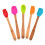 5-Piece Mini Silicone Spatula Set with Bamboo Handles 1